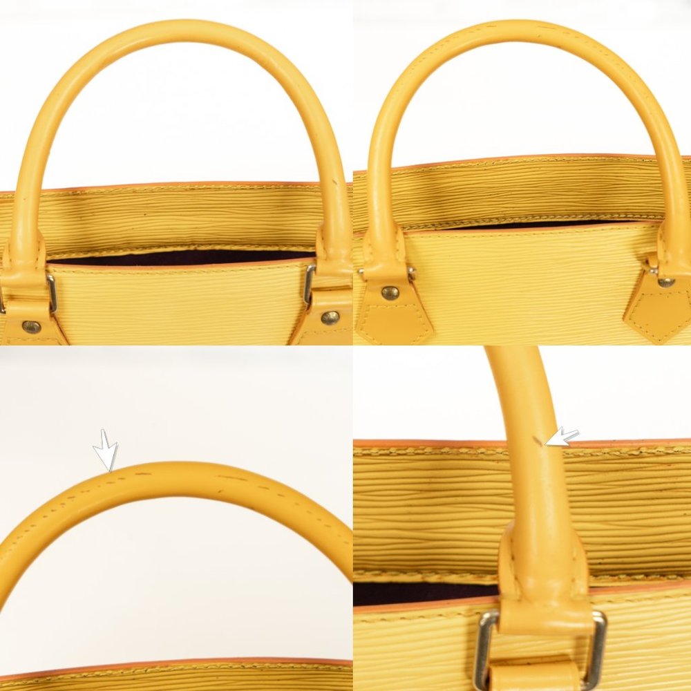 LOUIS VUITTON Large Citron Yellow Epi Leather Tote Handbag - Picture 5 of 14